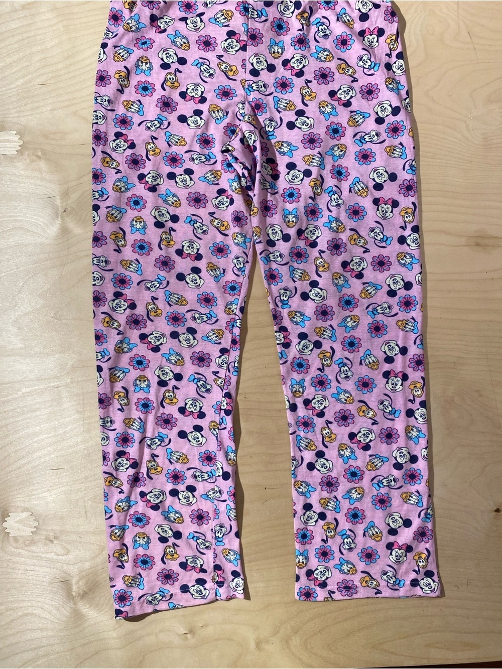 Disney Pink Character Floral Pajama Bottoms Large (RI) - Picture 7 of 8